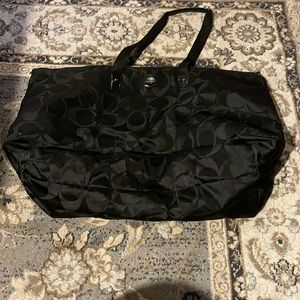 Black Coach tote.